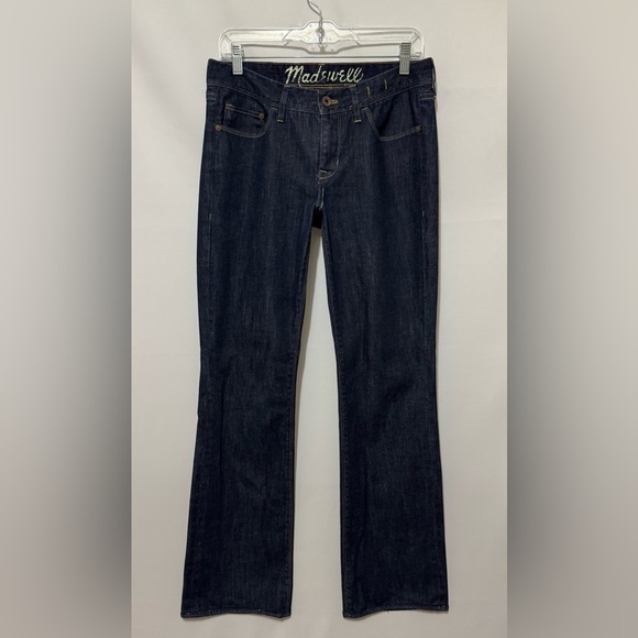 Madewell Bootlegger Jeans Dark Wash Blue Denim Bootcut Women’s 29x31.5 - Picture 14 of 15